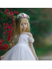Cold Shoulder Lace Tulle Stunning Flower Girl Dress